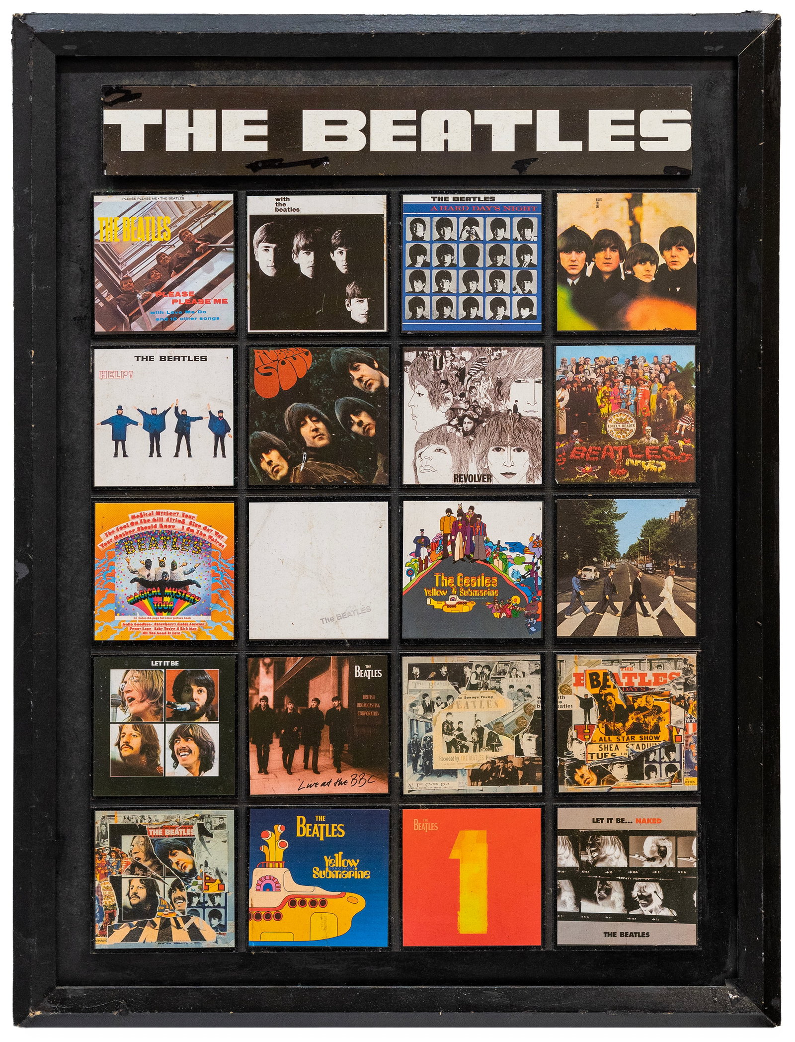 The Beatles 20 Album Cover Anthology Framed Display, England (1 of 3)
