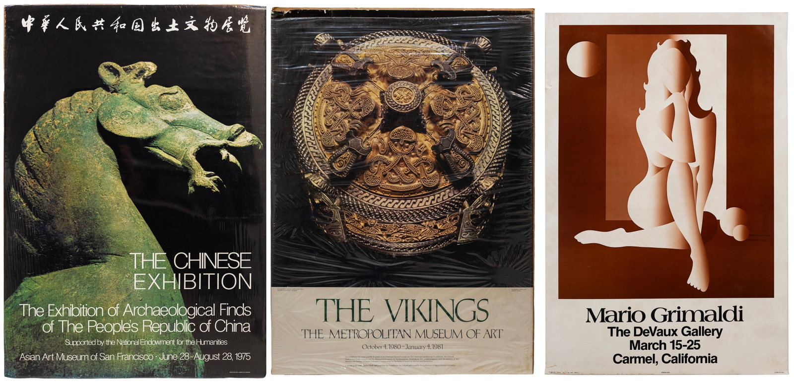 Group of Three Vintage Exhibition & Gallery Posters (1 of 3)