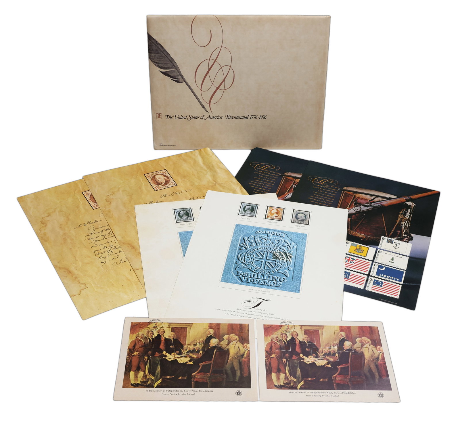 USPS 1976 Collection of United States Stamps Commemorating the Bicentennial (1 of 6)