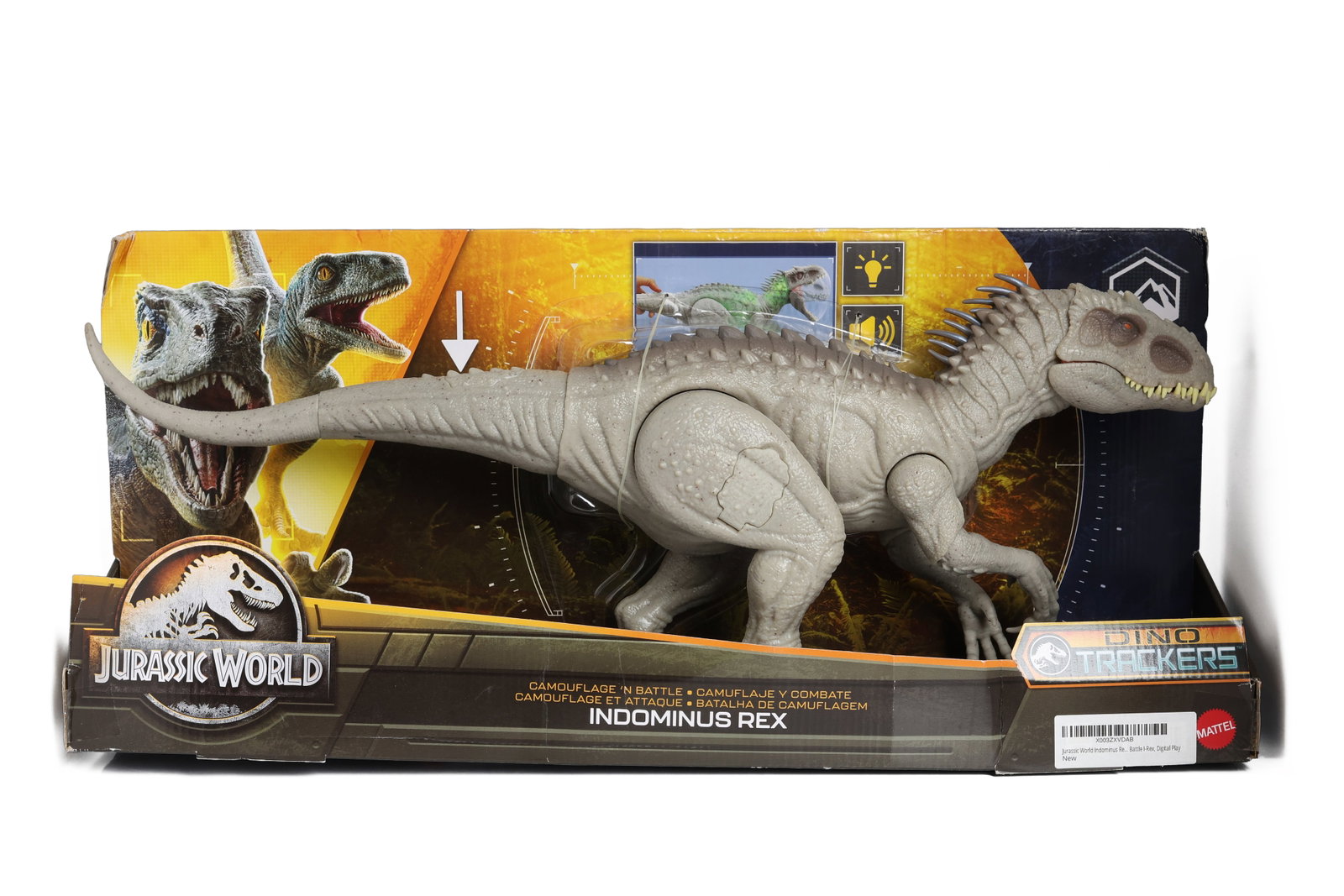 Mattel Jurassic World Dino Trackers Camouflage 'N Battle Indominus Rex Figure (1 of 6)