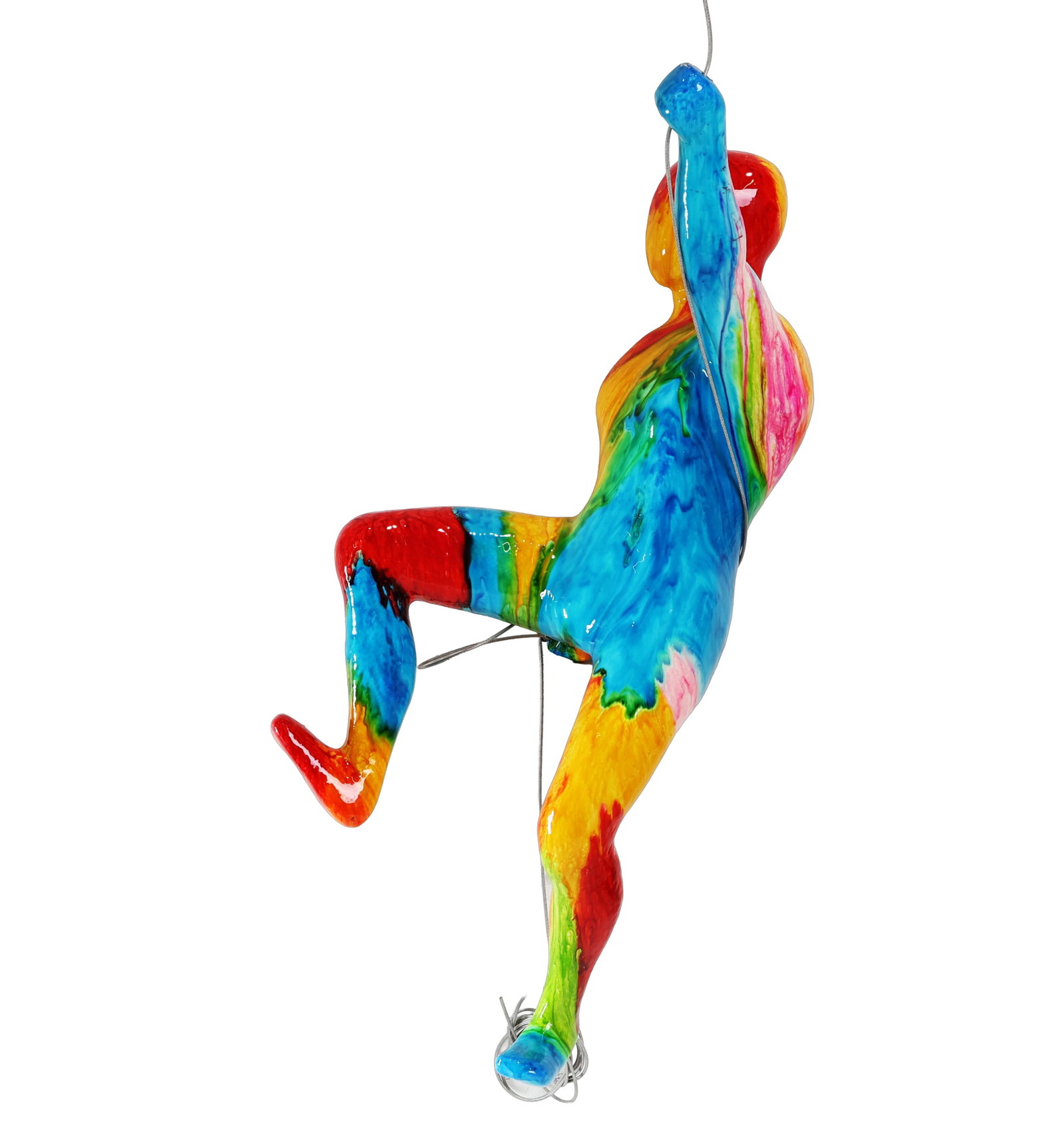 Ancizar Marin Multicolor Climbing Figure Sculpture Signed 12/500 (1 of 6)