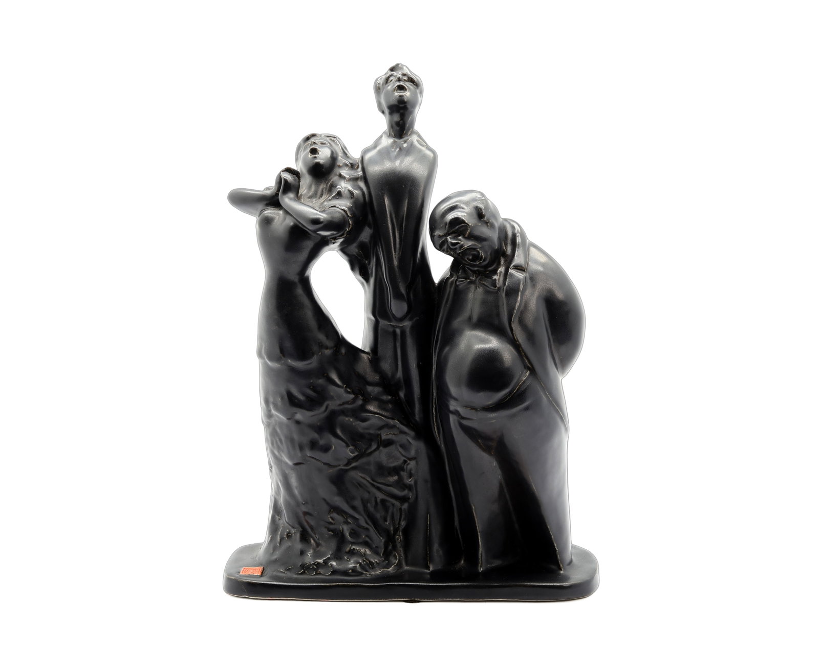 Chinese Shiwan Pottery Figural Group Sculpture (1 of 8)