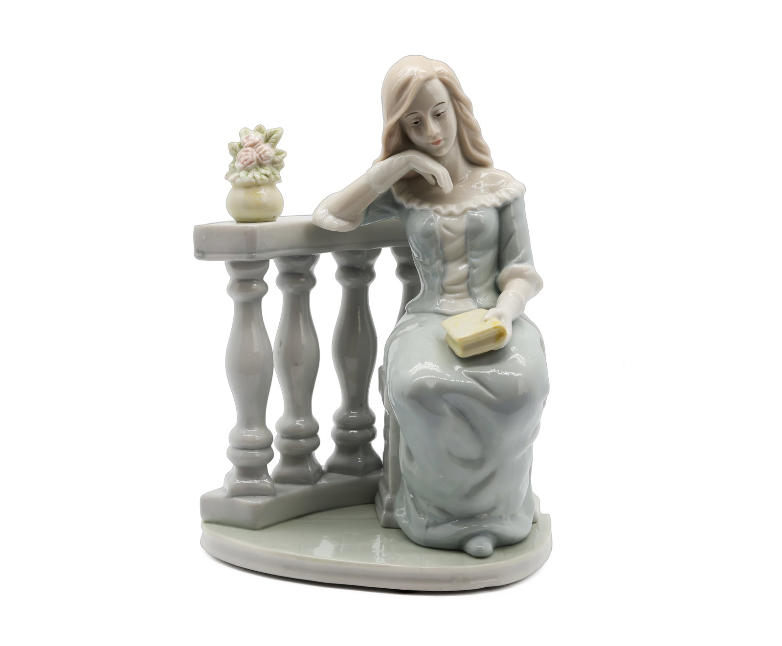 Porcelain Figure of a Seated Lady, CINCY 1989 (1 of 9)