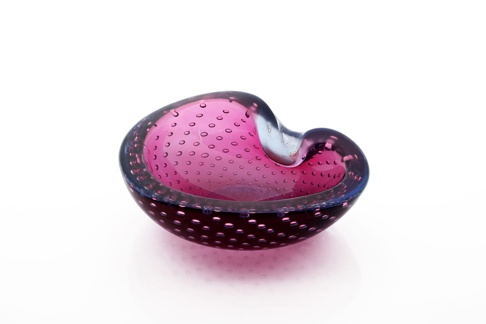 Vintage Murano Bullicante Sommerso Art Glass Vide-Poche / Ashtray (1 of 6)
