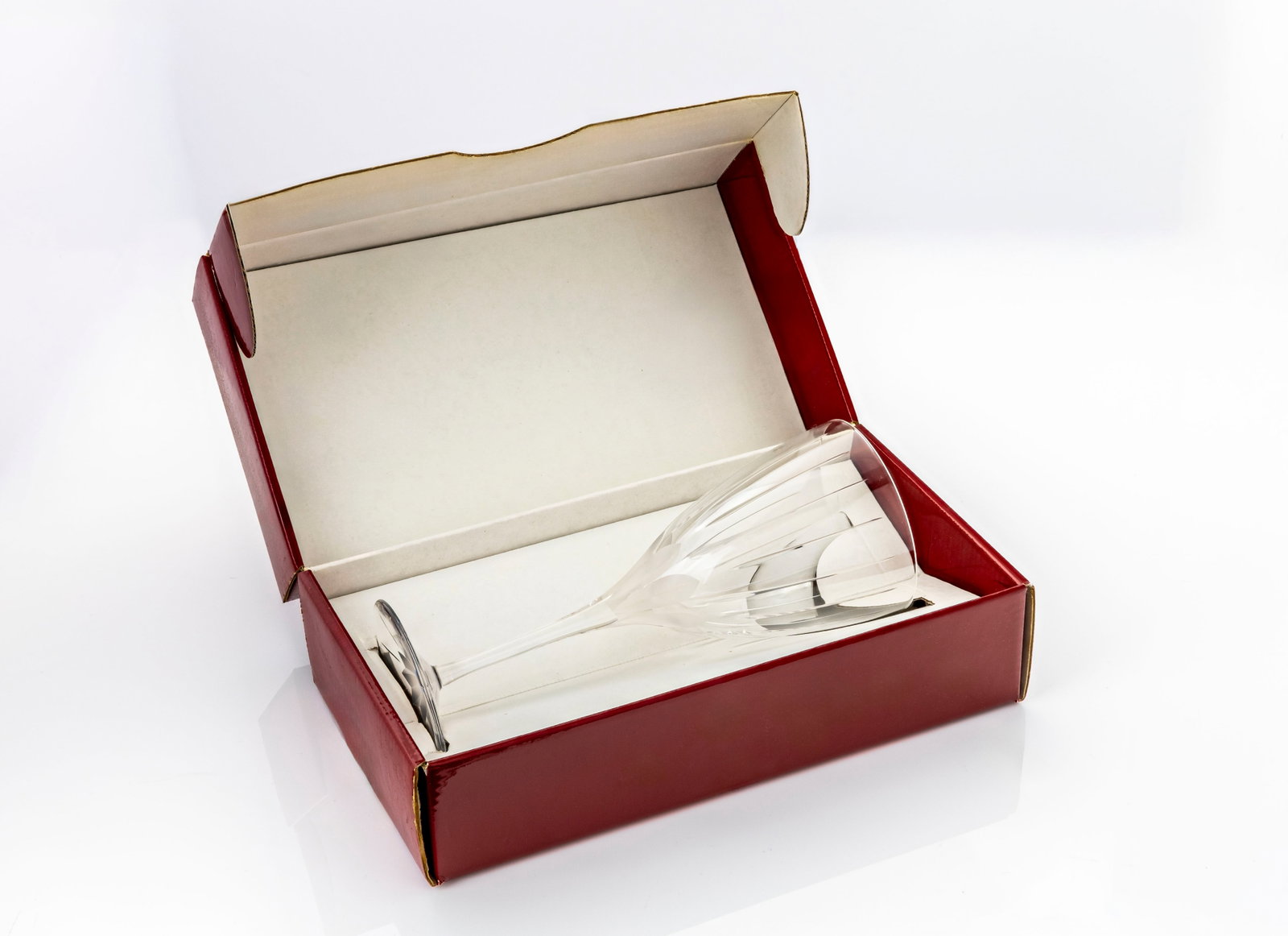 Cartier Crystal Wine Glass. Goblet with Original Red Box (1 of 6)