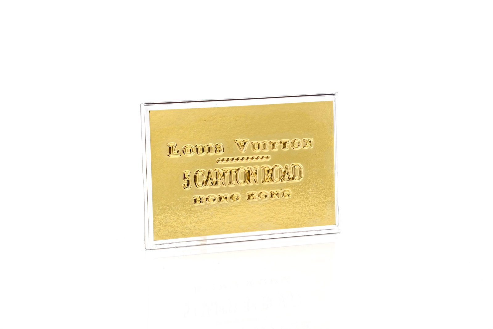 Louis Vuitton 5 Canton Road Hong Kong Metal Card Holder (1 of 3)