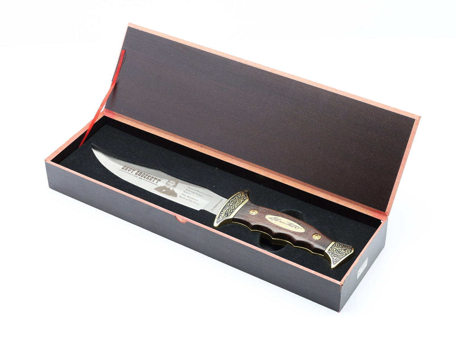 American Mint Legends of the Wild West Davy Crockett Bowie Knife with Presentation Box (1 of 6)