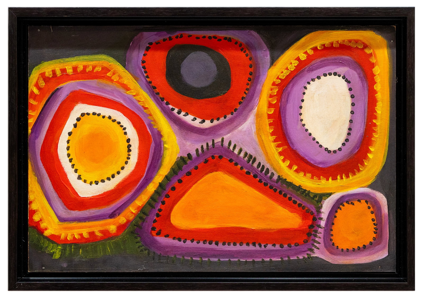 Yankarr Paji Honeychild (Aboriginal Australian), Abstract Dreaming, Acrylic on Board (1 of 4)