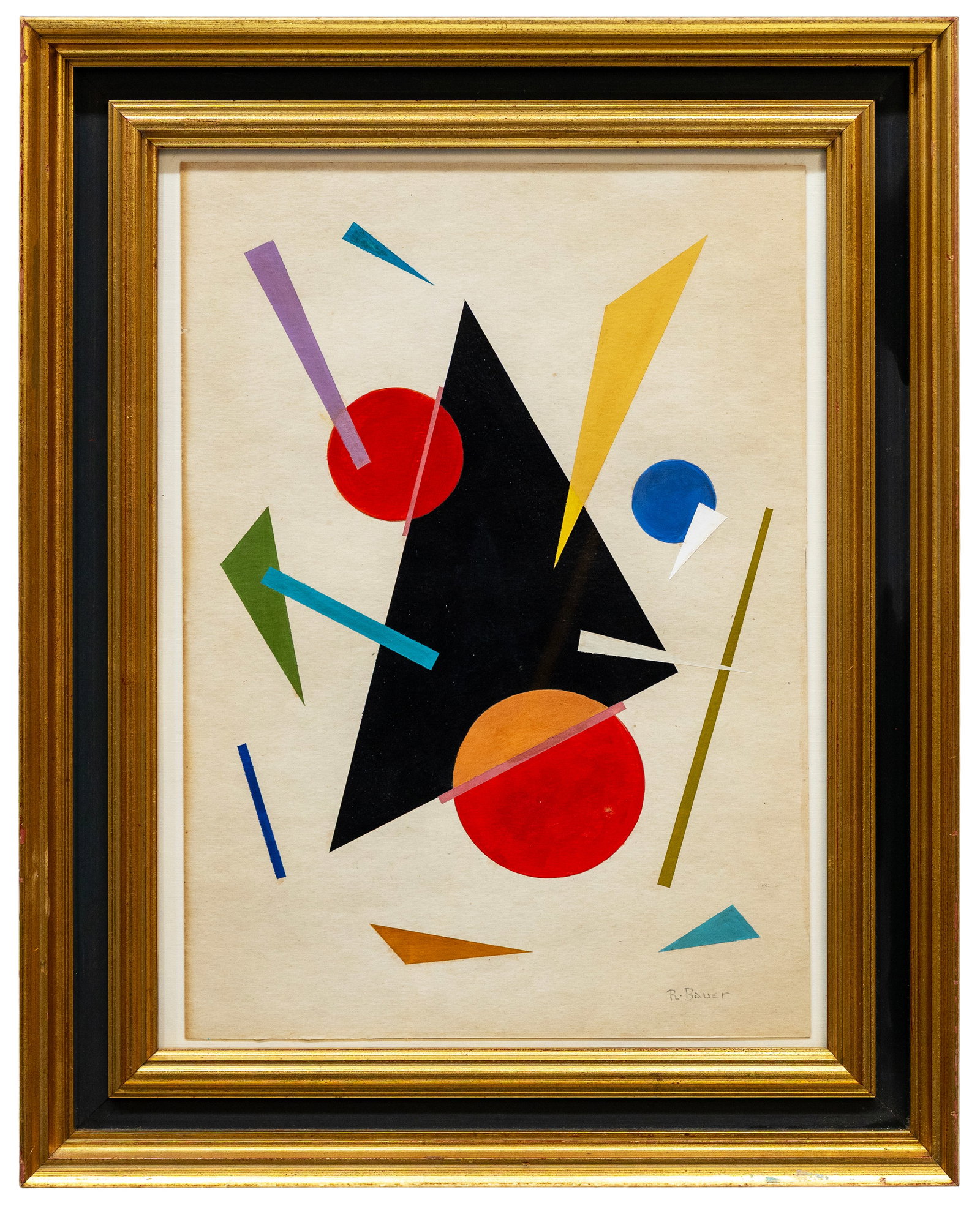 Rudolf Bauer (German) Geometric Abstract Composition (1 of 4)