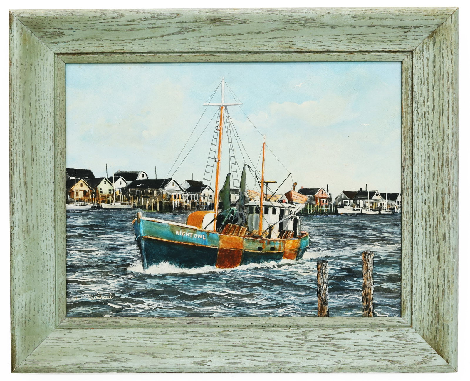 Herbert Weintraub (American, 1934-2019) Fishing Boat, Oil on Board (1 of 5)