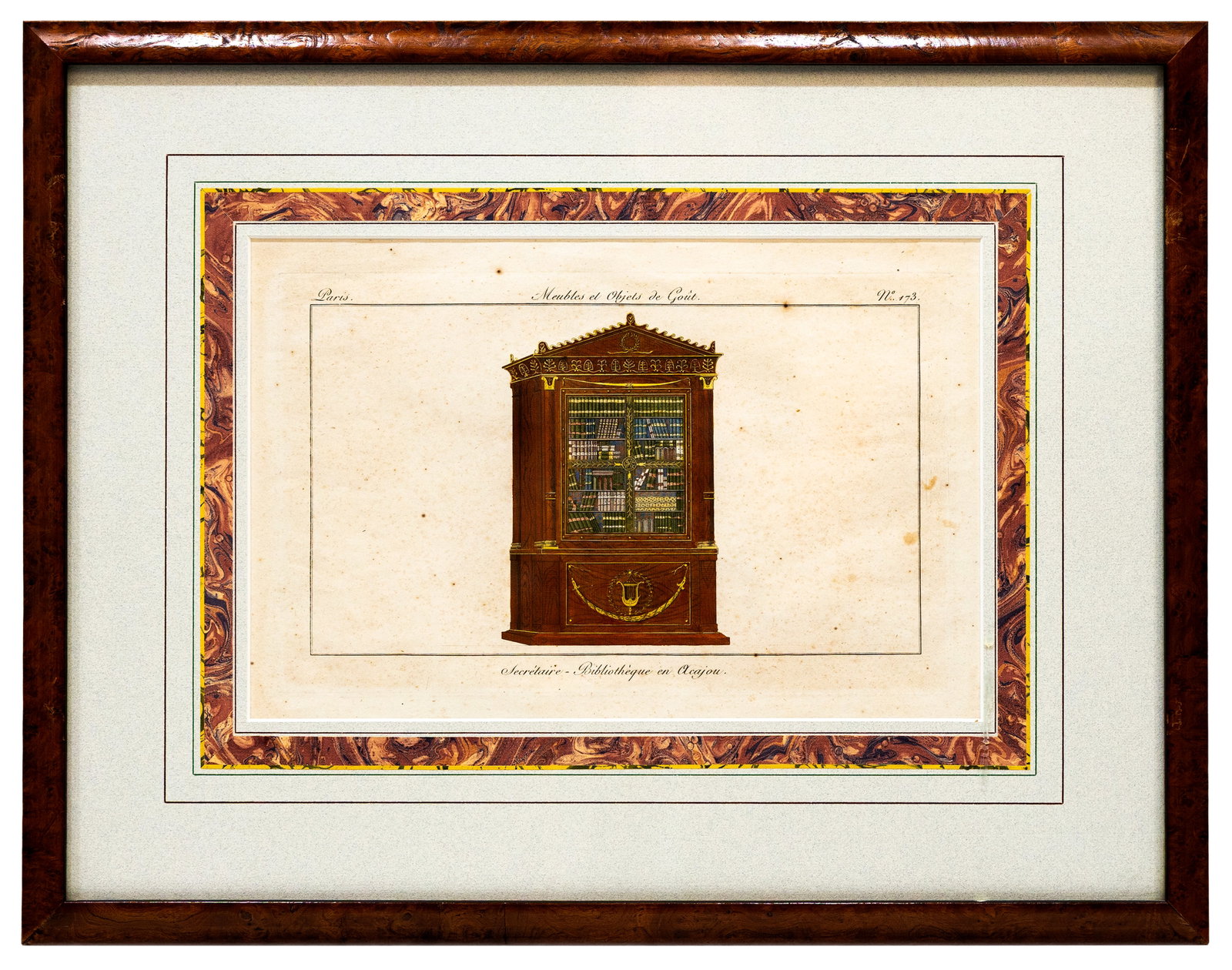 Secretaire - Bibliotheque en Acajou (No. 173), from Meubles et Objets de Gout, French School (1 of 4)