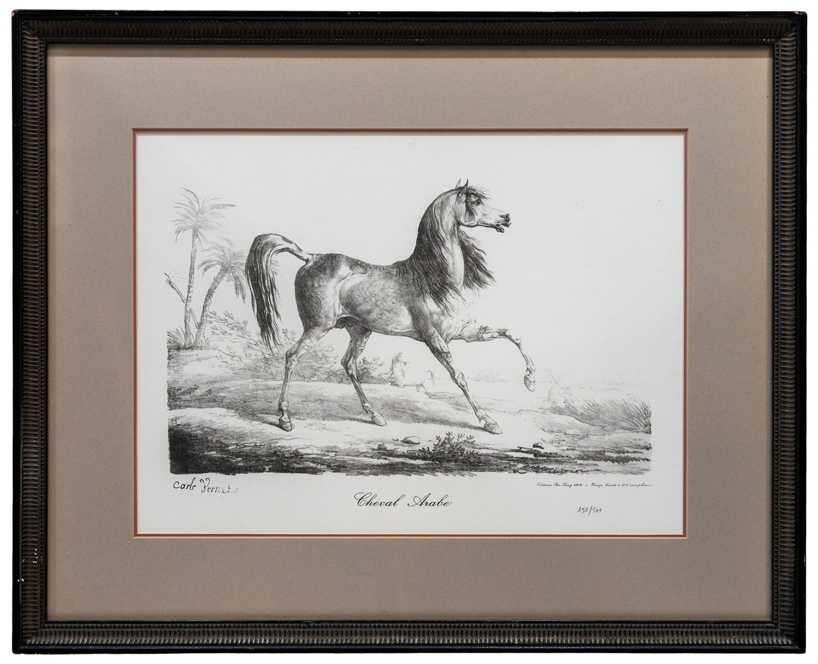 Carle Vernet (French) Cheval Arab, Lithograph 150/500 (1 of 5)