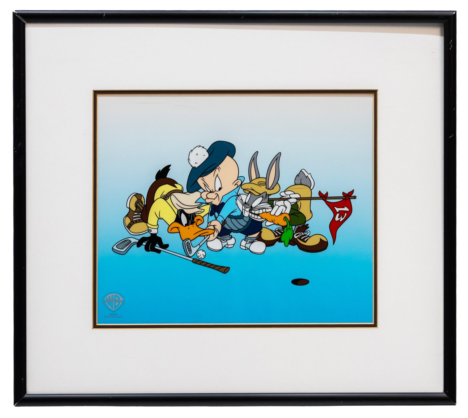 Warner Bros. Animation (1995) 13th Hole, Silkscreen, COA: Artist, Year, Title: Warner Bros. Animation (1995), 13th Hole Medium: Limited Edition Sericel (Silkscreen on Master Cel) Dimensions: Framed 19.25" × 17.5" Provenanc