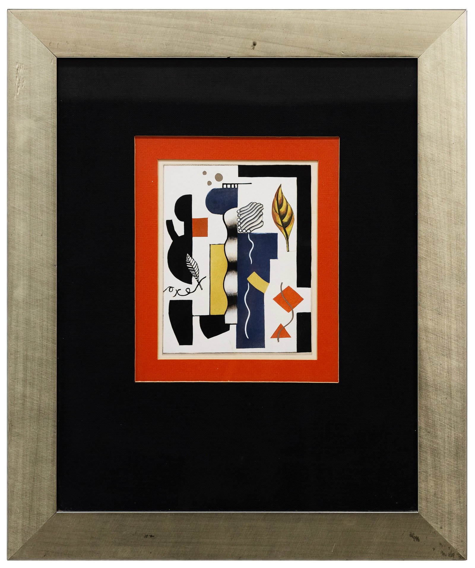 Fernand Leger (French) L'Automne, Color Pochoir on Cardboard (1 of 4)