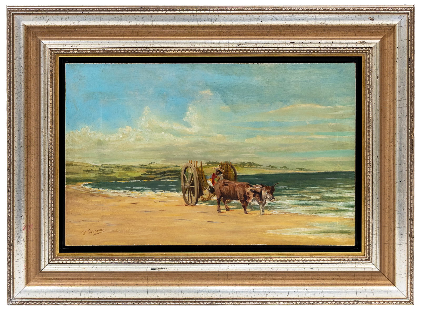 Pietro Barucci (Italian, Rome ) Oil on Wood Panel (1 of 4)