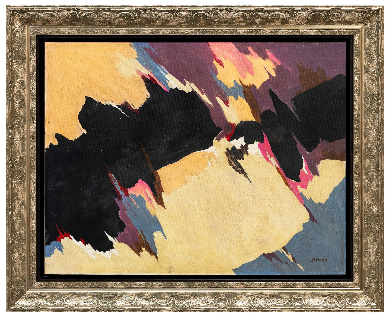 Dorothy Hood (American) Abstract Composition, Oil on Wood Panel (1 of 4)
