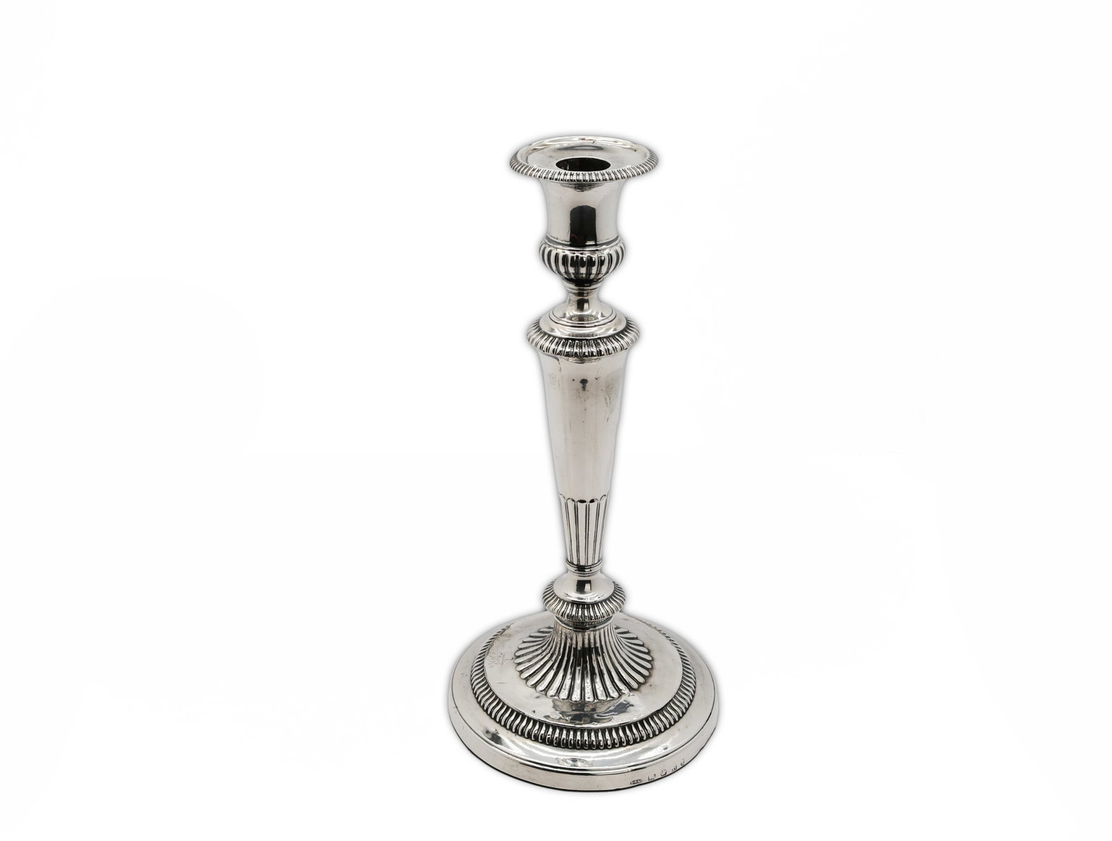 George III Sterling Silver Candlestick by John Roberts & Co. (1 of 4)