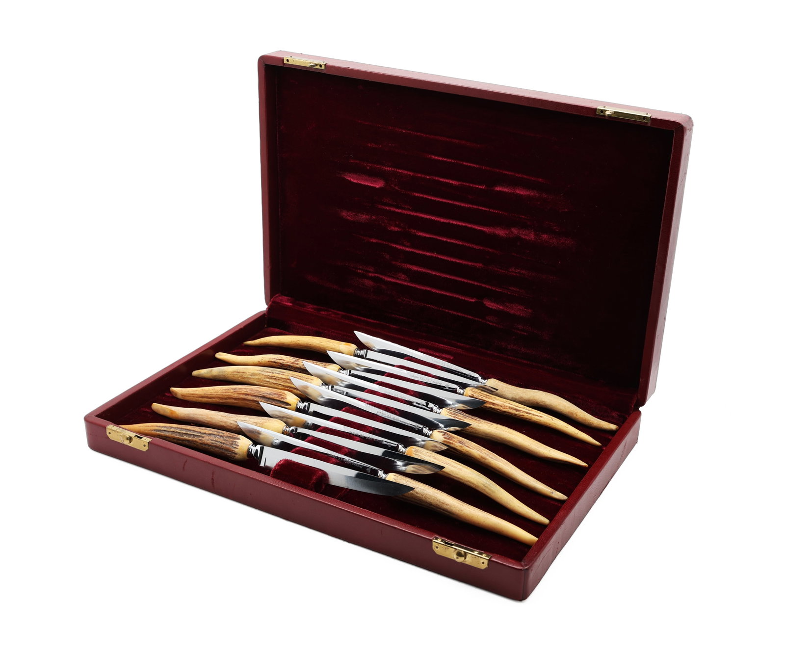 Monogram Ka-Bar 12-Piece Cutlery Set with Antler-Style Handles & Case (1 of 5)