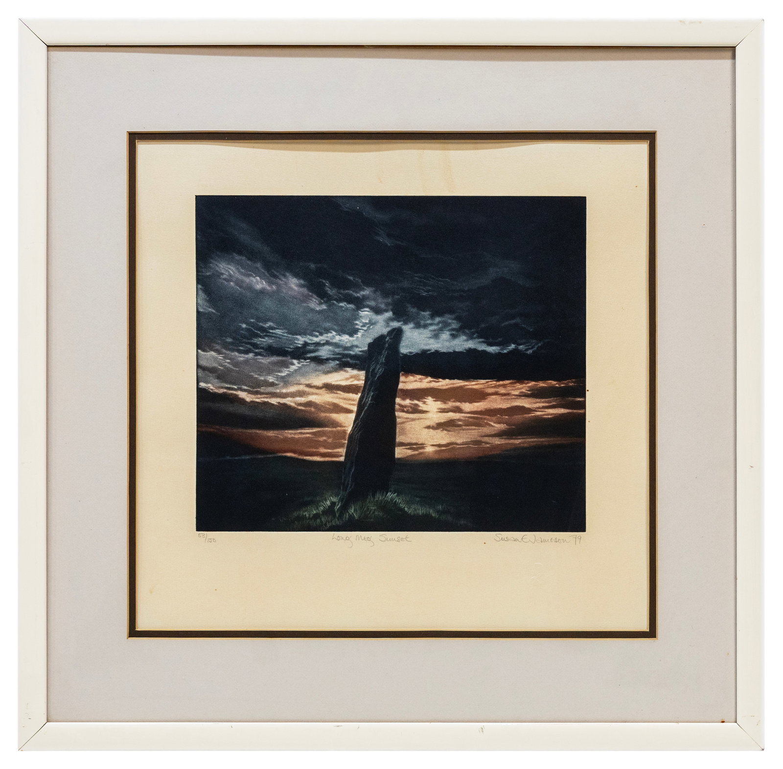Susan E. Jameson (British, b. 1944) Long Meg Sunset 1979, Ltd. 53/150 (1 of 8)