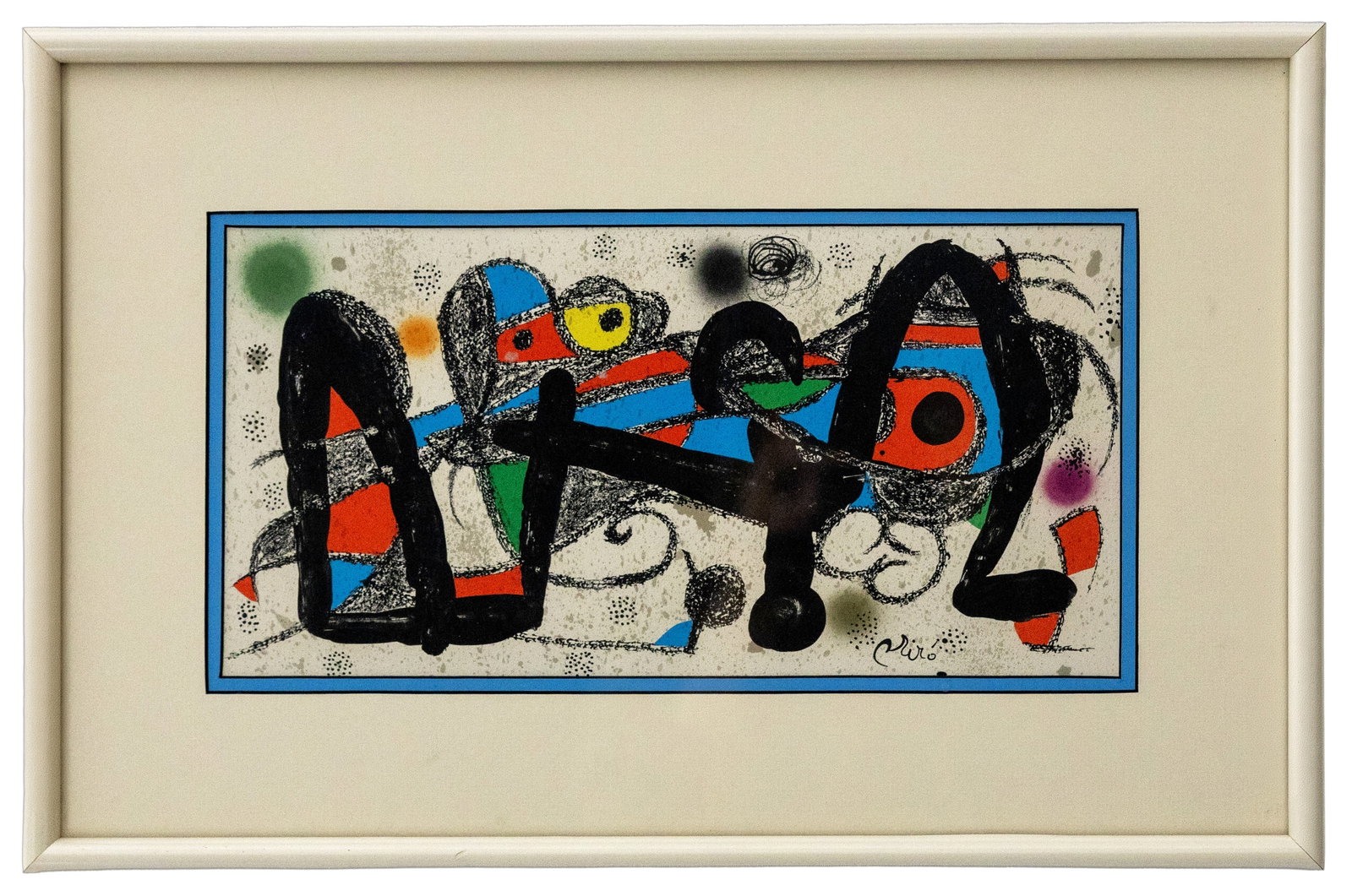 Joan Miro (Spanish) Abstract Composition, Lithograph (1 of 4)