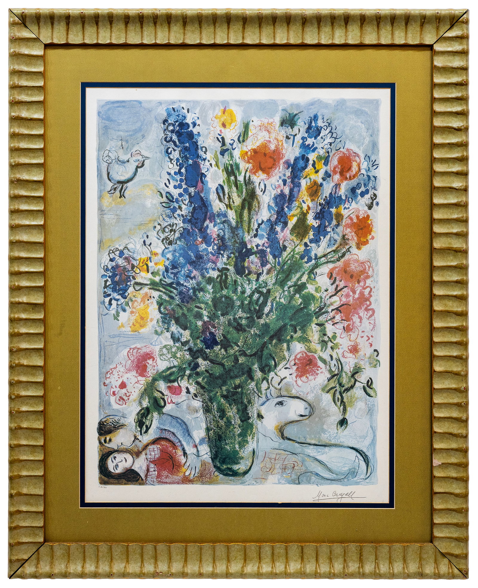 Marc Chagall (French/Russian) Les Lupins Bleu, 2004 (1 of 6)