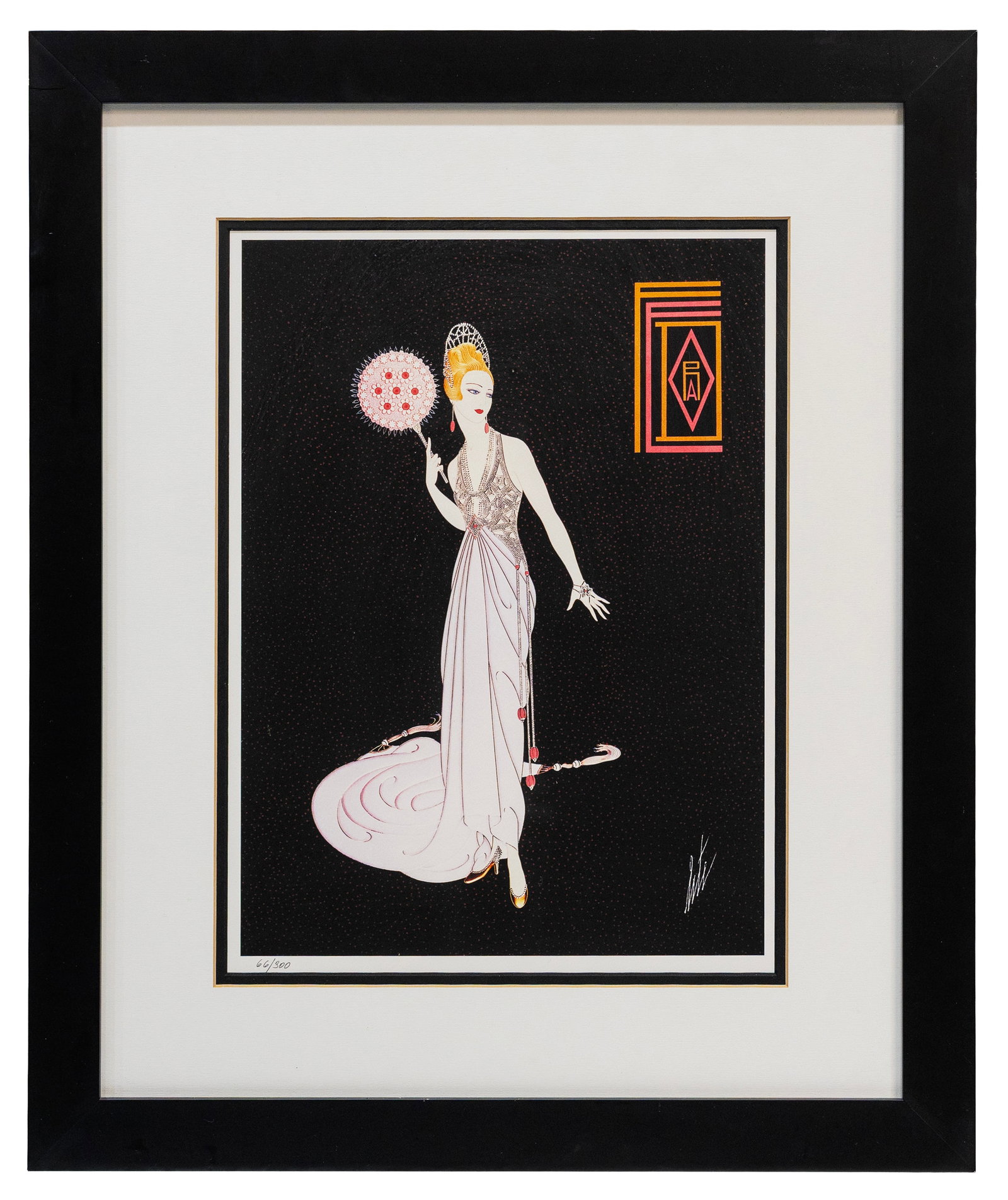 Erte (Romain de Tirtoff) (Russian-French) Fedora 1991, Serigraph: Artist, Year, Title: Erté (Romain de Tirtoff) (Russian-French, 1892–1990) Fedora, 1991 Medium: Serigraph on Paper Dimensions: 21 x 25 in., framed Provenance: