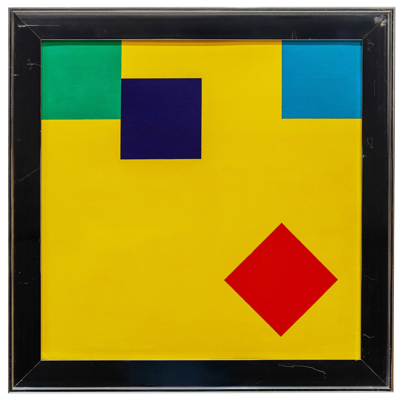 Attr to Richard Paul Lohse (Swiss) Geometric Composition, Acrylic on Board (1 of 4)