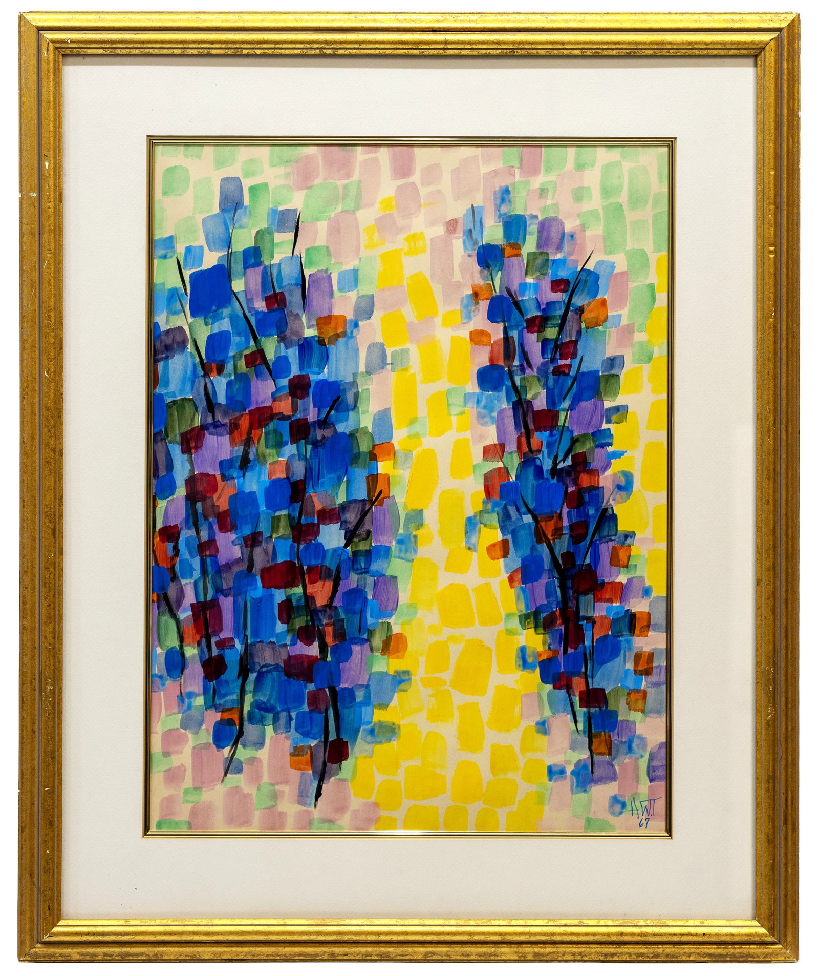 Alma Woodsey Thomas (American) Mixed Media on Paper (1 of 4)