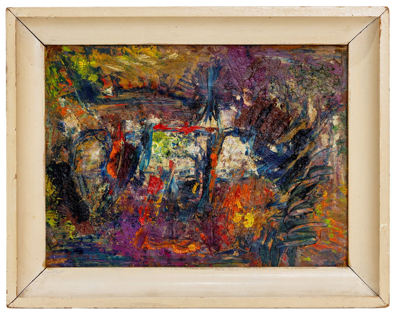 Eugene Leroy (France, 1910-2000) Abstract, Oil on Board (1 of 4)