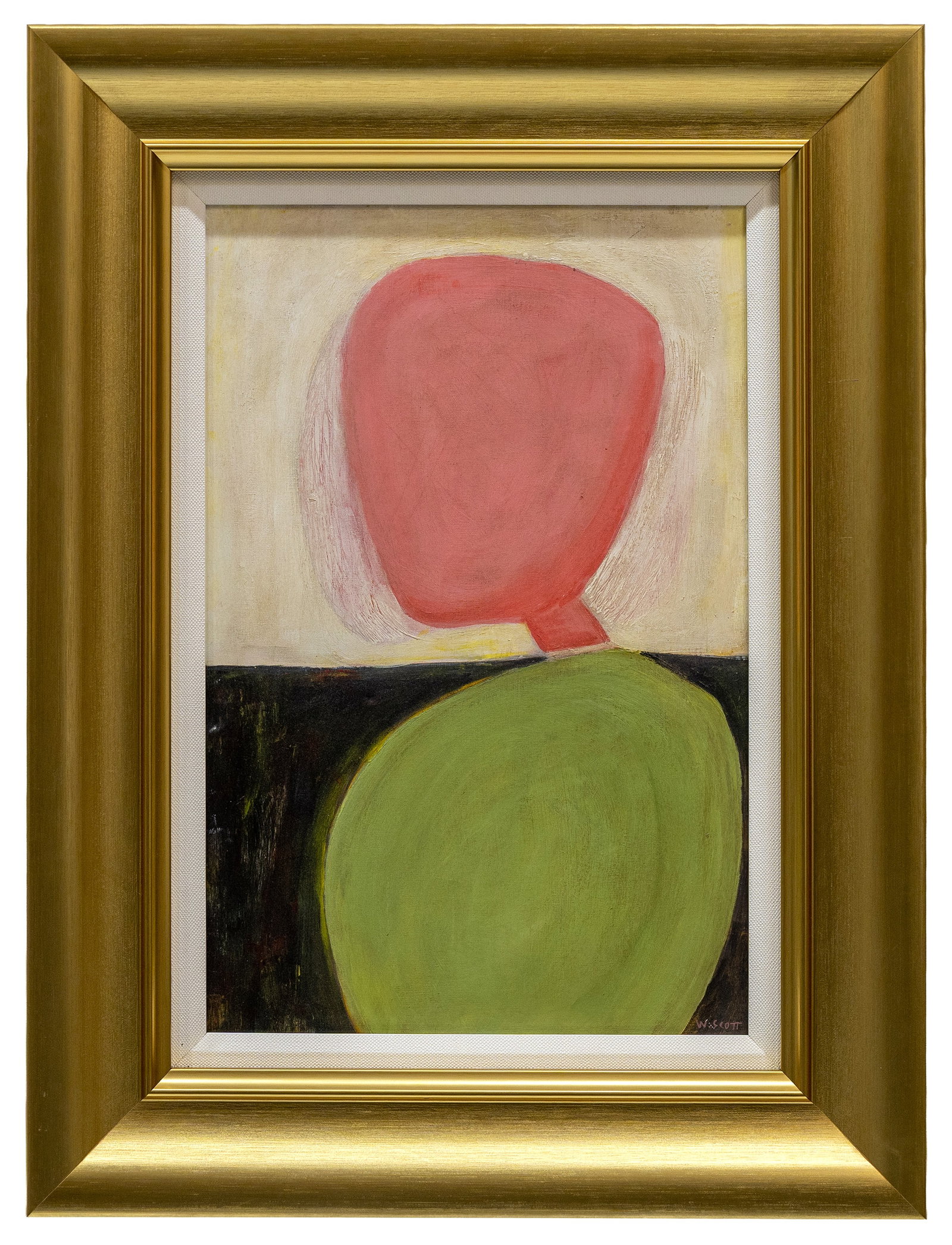 William Scott (British) Abstract Composition, Oil on Board (1 of 4)