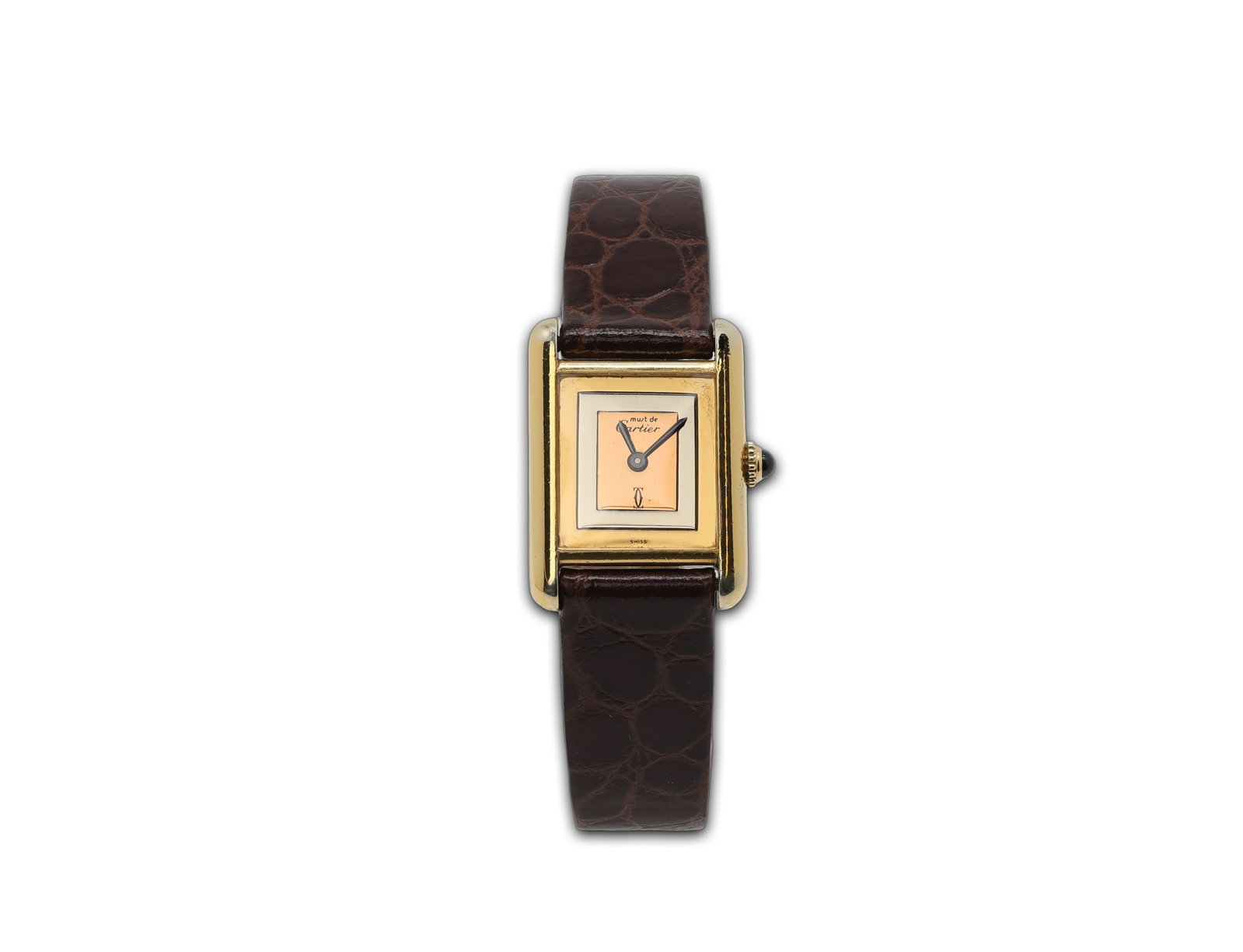 Cartier Must de Cartier Tank Trinity Vermeil Gold-Plated Sterling Silver Watch: Brand: Cartier Model: Must de Cartier Tank Trinity Circa: 1980s–1990s Serial number: 3 068XXX Movement: Quartz Case:</