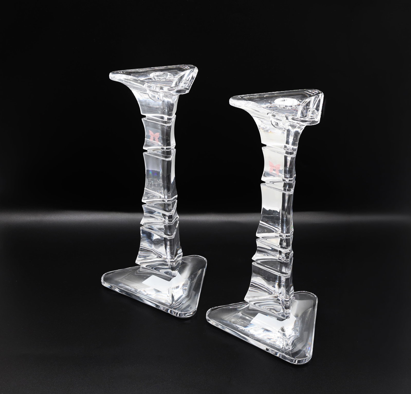 Pair of Marquis by Waterford Cathay Crystal Candlesticks (1 of 6)