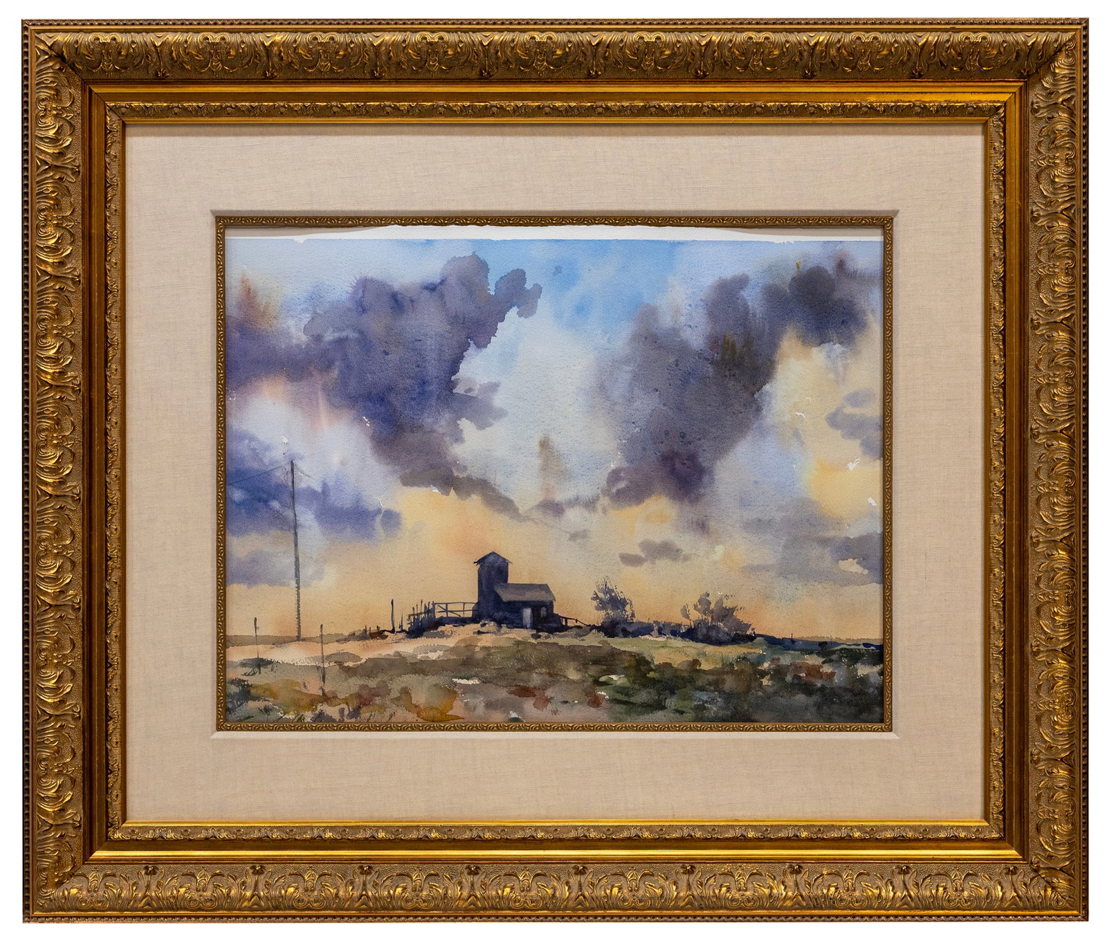 Paul Rafferty (American-British) After the Rain, Passing Storm East Hampton, Watercolor: Artist, Title, Year: Paul Rafferty (American-British, b. 1965), Passing Storm East Hampton, 2006 Medium: Original watercolor on paper Dimensions: 18 x 24 in. Signature:</
