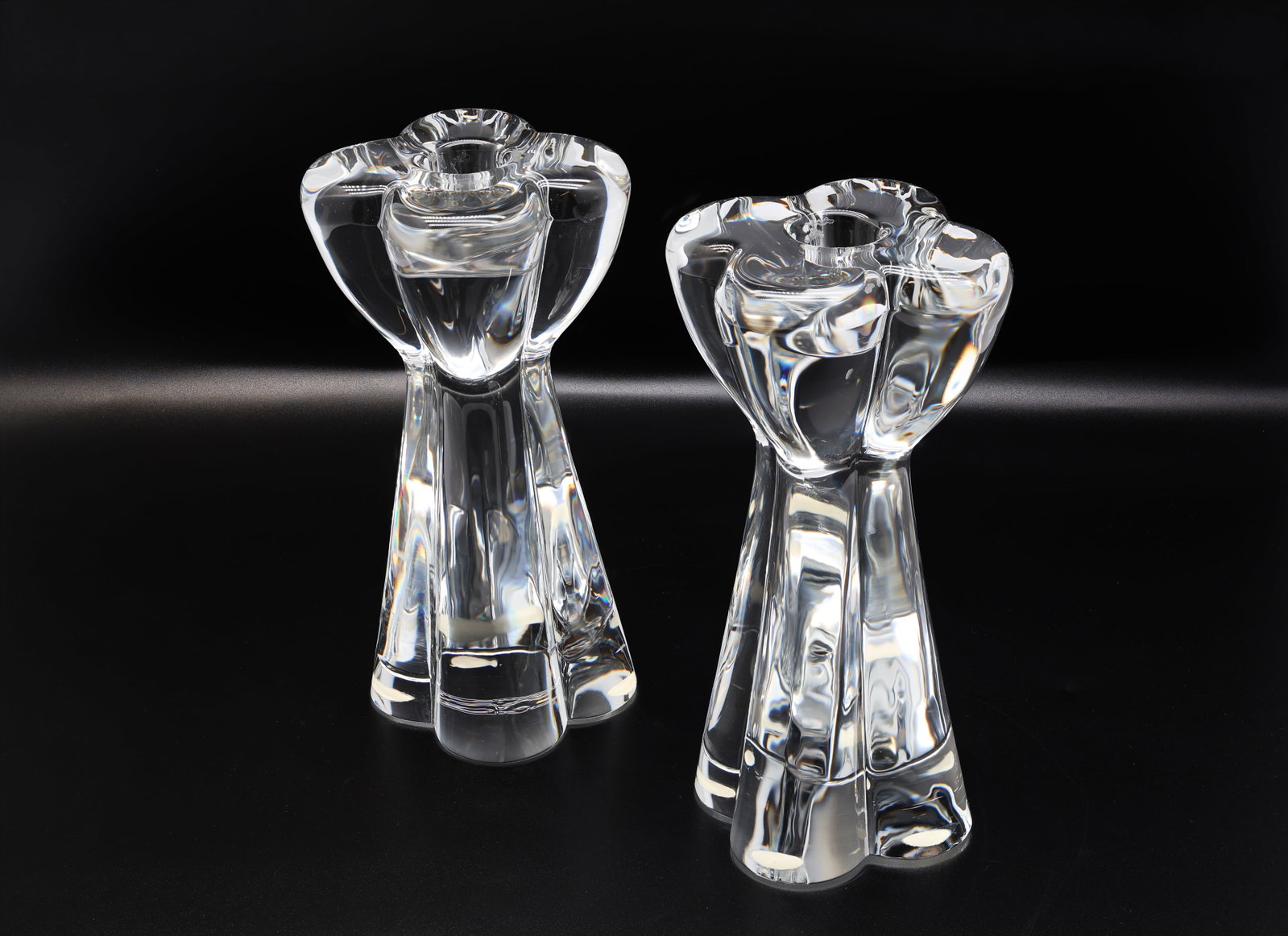 Pair of Baccarat France Diomede Crystal Candlesticks (1 of 5)
