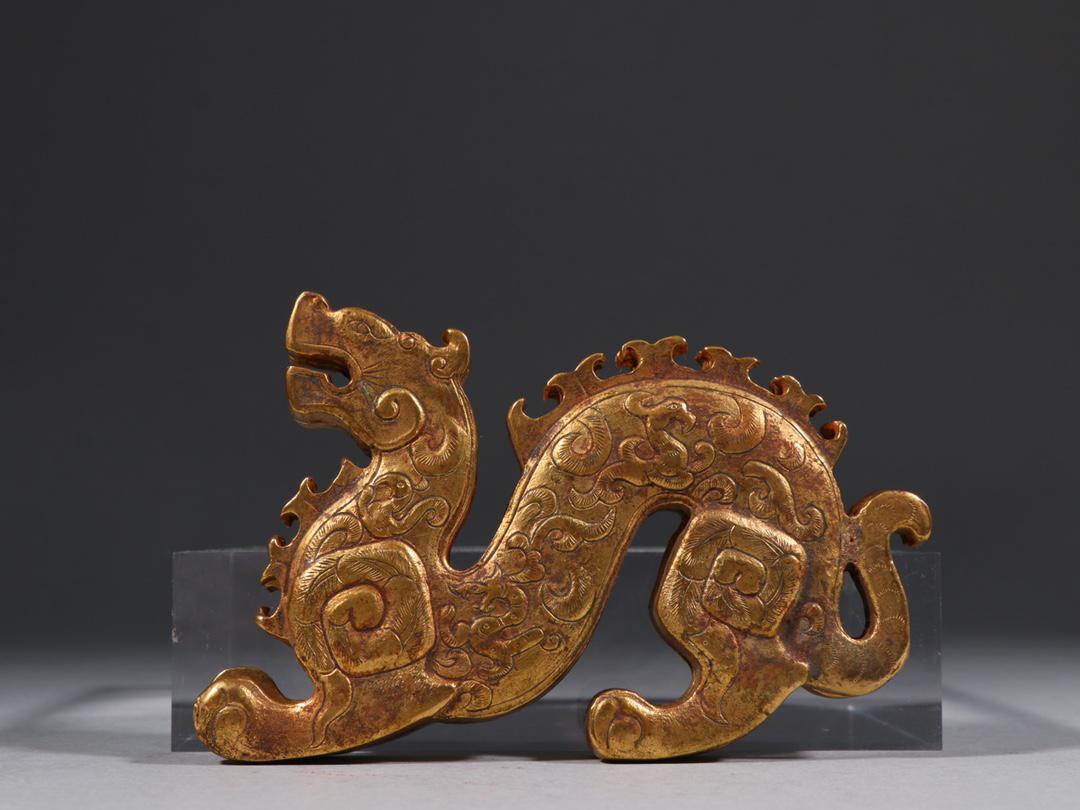 A Gilt-Bronze Tiger Decoration (1 of 9)