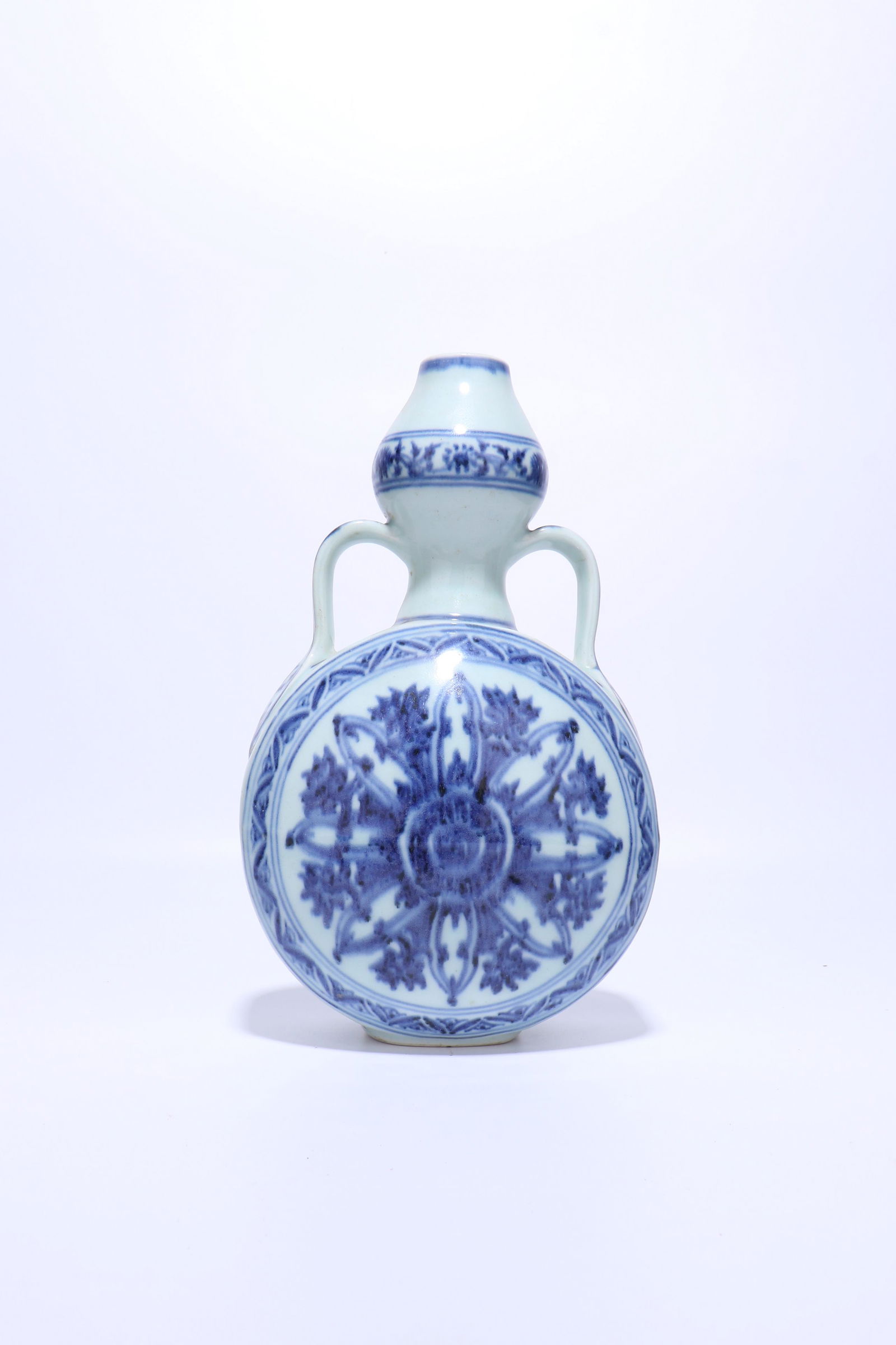 A Blue And White 'Flower' Moonflask (1 of 9)