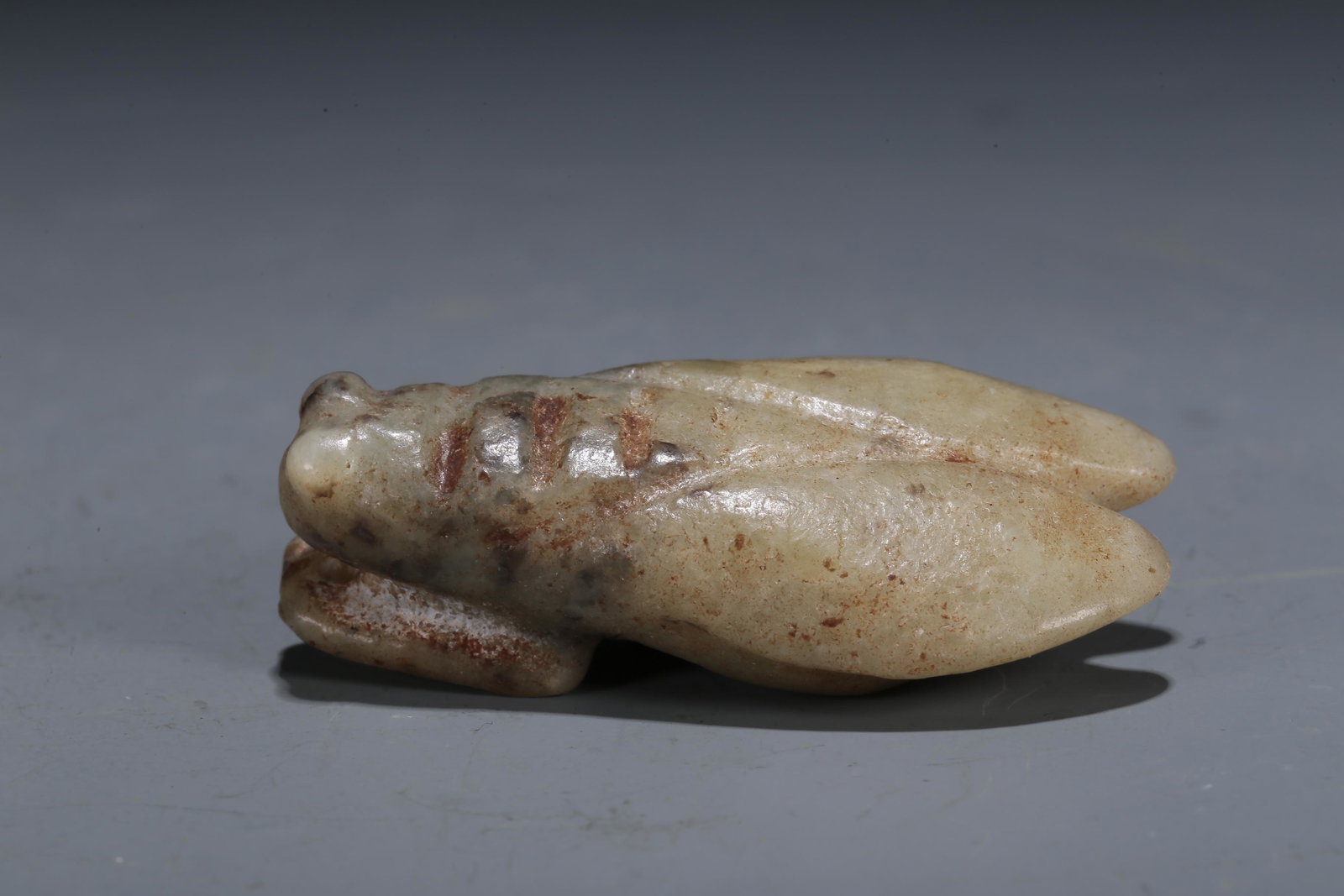 A Hongshan Culture Jade 'Cicada'  Pendant. (1 of 4)