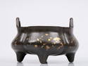 A Wonderful Gold-Splashed Bronze Censer