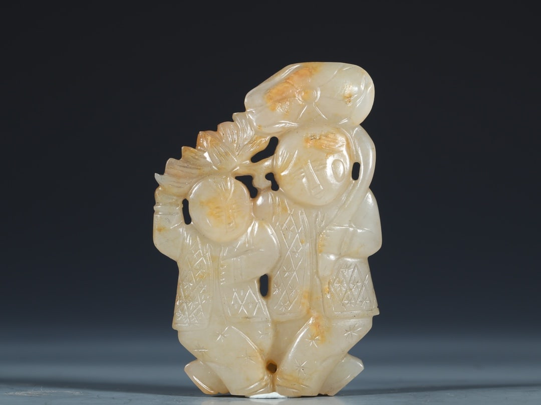 An ExquisiteWhite Jade Figures Ornament (1 of 9)