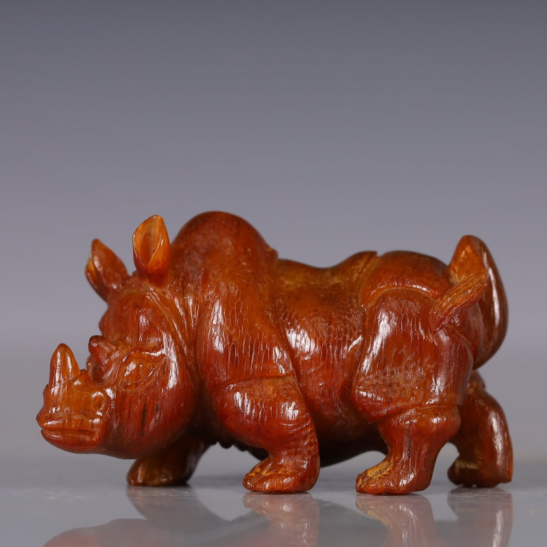 A Exquisite Rhino horn Rhinoceros Ornament  (1 of 7)
