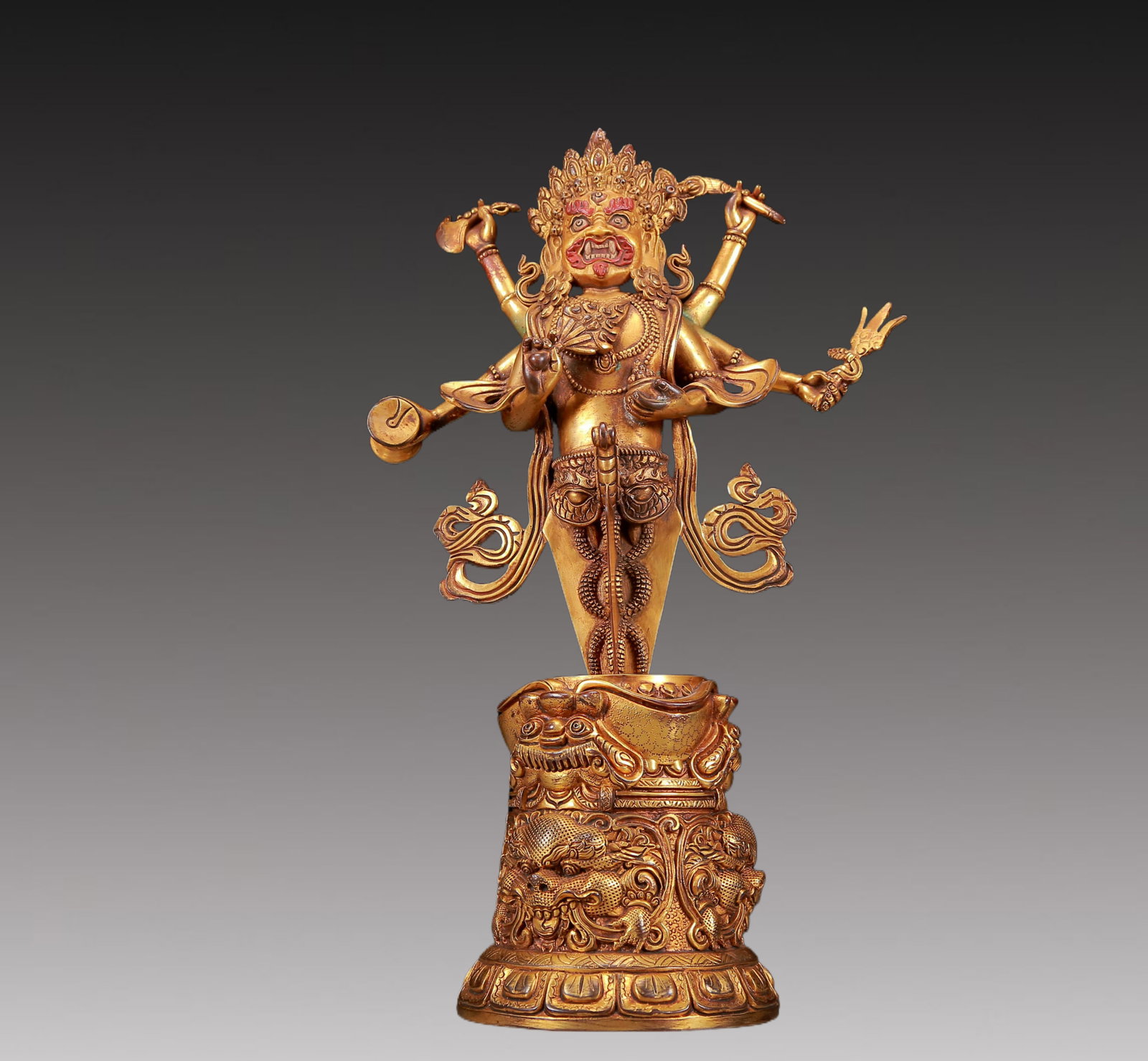 A Solemn Gilt Bronze Vajry Pestle (1 of 7)
