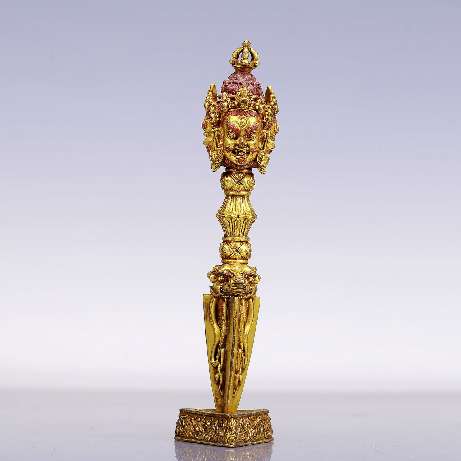 A Rare Gilt Bronze Vajra  (1 of 8)
