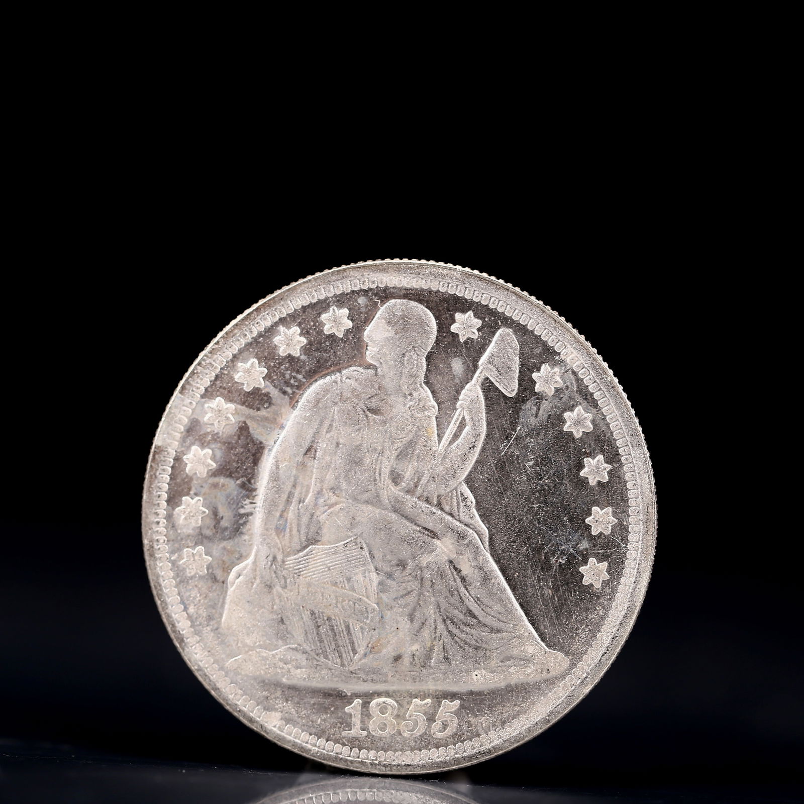 USA One Dollar 1855 Coin (1 of 2)