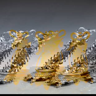 A Exquisite A Set of Gilt Bronze Statue of Heavenly King: A Exquisite A Set of Gilt Bronze Statue of Heavenly King Ming Dynasty, China Yongle Six-character Mark Size:7.9inx7.9inx13.8in Weight:19700g&#19968;&#22871;&#38108;&#37775;&#37329;&#22825;&#29579;&#20
