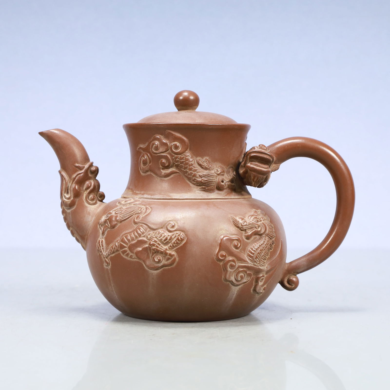 A Exquisite Purple Sands Dragon Pattern Teapot (1 of 9)