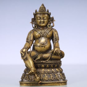 An Exquisite Gilt Bronze Statue of Mammon