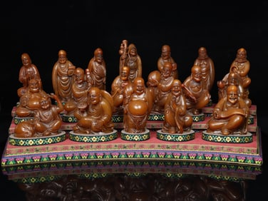 A Set of Fine Tianhuang Stone Figure Ornament