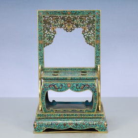 A Exquisite Cloisonne Lotus Pattern Dragon Pattern Ornament