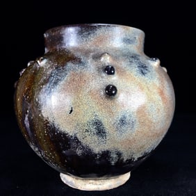 An Exquisite Purple Gold Glaze Jar