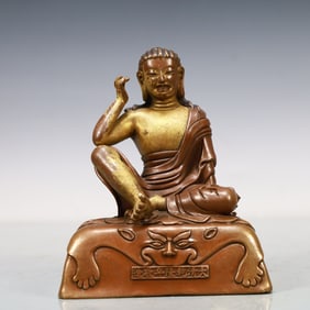 A Exquisite Coppery Statue of Mammon